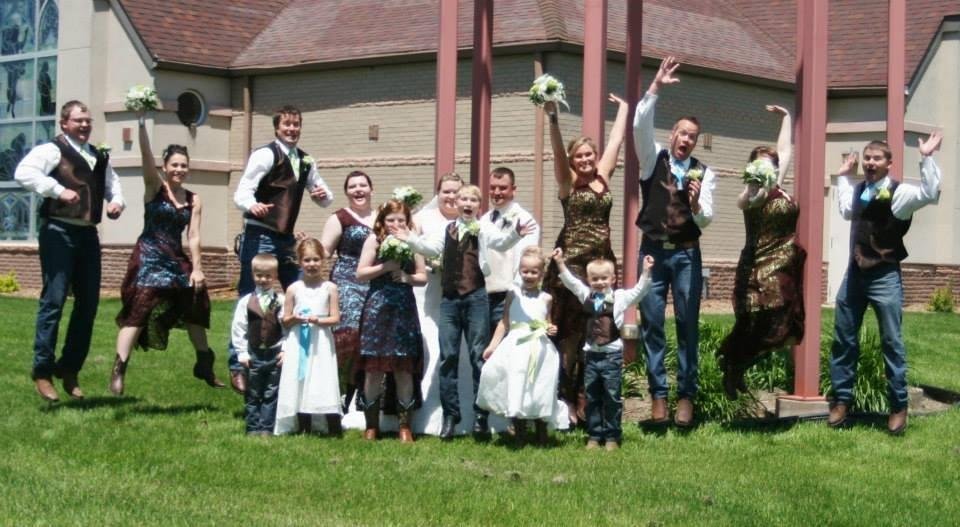 lace wedding party dresses